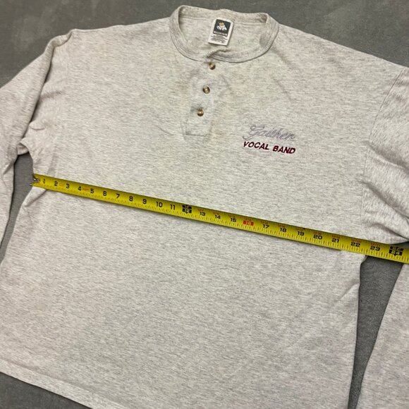 Vintage Single Stitch Gaither Vocal Band Henley Collar Long Sleeve Tshirt USA XL - Picture 8 of 10